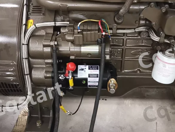 spring starter for diesel engine starting