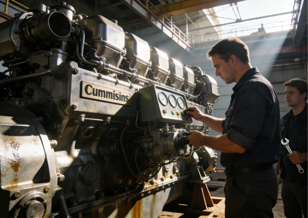 Start a Cummins Marine Engine Dry-Docked