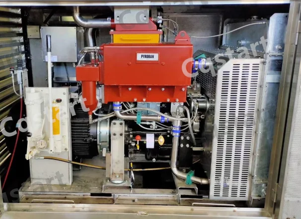 spring starter system in hydraulic system