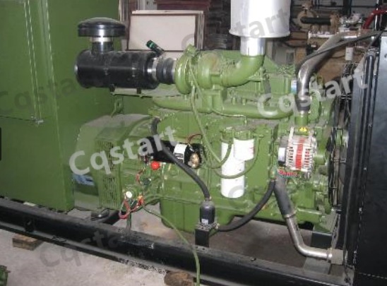 Mechanical spring starter for military generator