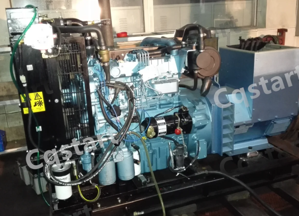 mechanical spring starter for diesel engine
