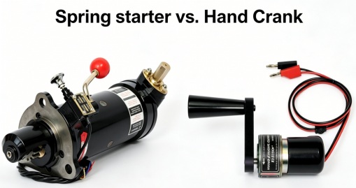 Spring starter vs hand crank