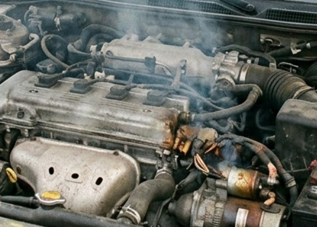 smoke symptoms of starter motor failing