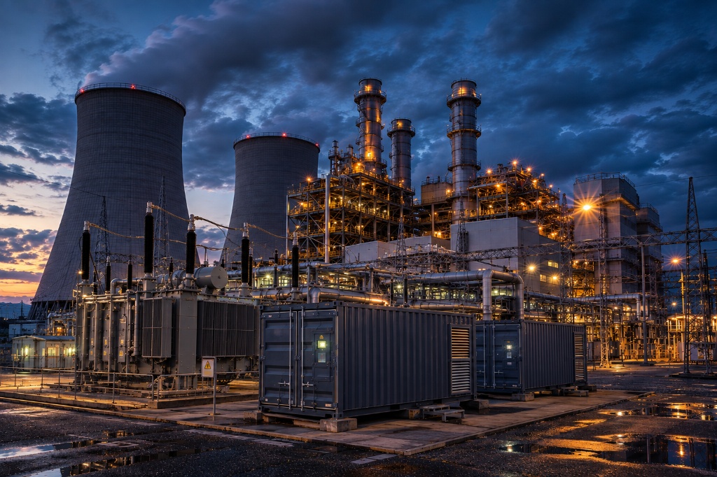 Black start generator purpose for industrial power plant restoration