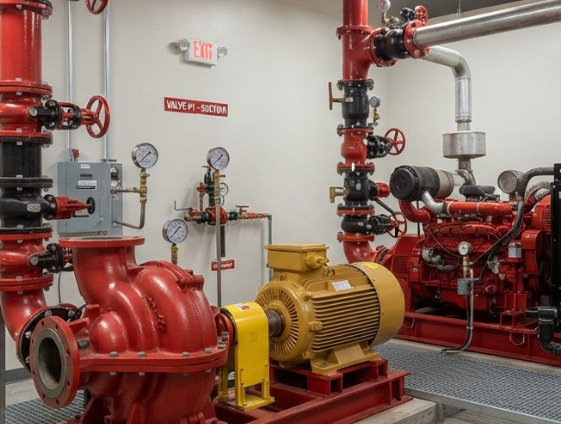 fire pump application of mechanical spring starter vs heavy duty jump starter